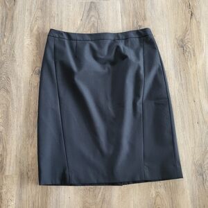 Halogen Black Pencil Skirt Size 6 Petite 6P Office business classy Career Church